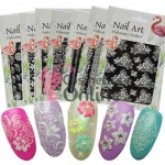 Stickere 3D pentru unghii Flower Carving Cod DP219